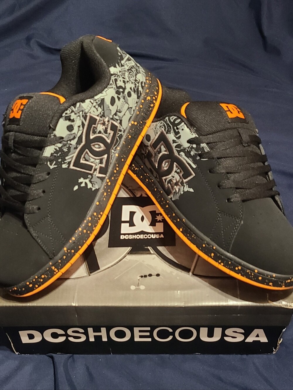 DC Gaveler Low "Skulls" New In Original Box! Men 11.5/Women 13